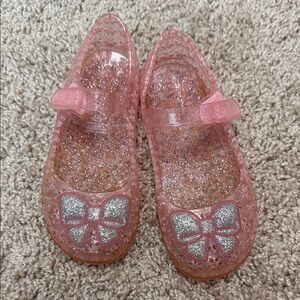 Old Navy Pink and Silver Glitter Dress Shoes